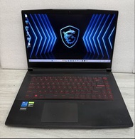 新淨，MSI GF63 Thin，Intel Core  i5-11400H CPU，16G Ram，500G NVMe SSD + 500G SATA HDD，Geforce GTX 1650 顯示