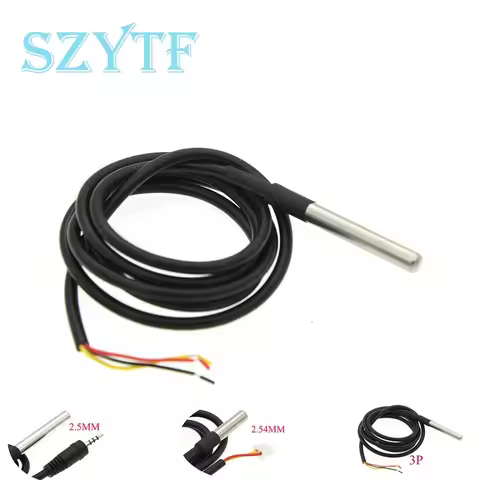 Waterproof DS18B20 thread temperature probe temperature sensor Stainless steel package 1m 2m 3m 5m 1