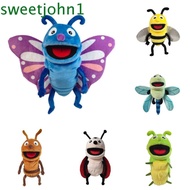 SWEETJOHN Animal Insect Hand Puppet, Plush Bees Sensory Toys Plush Dragonflies Hand Puppet, Soft Role-Playing Dragonflies Hand Finger Story Puppet Brithday Gift