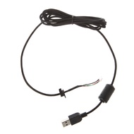 DOU Mouse USB Line for G9 G9X Durable Nylon Braided Line Wear Resistant Cable Black