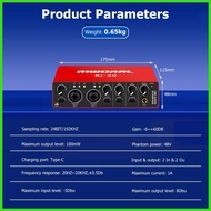 Audio interface stereo sound card 24 bit/192 kHz sound card USB interface computers music prod