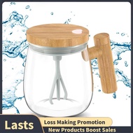 Upgrade Electric High Speed Mixing Cup, 13.5oz/400ML Self Stirring Coffee Mug Waterproof Glass Cup, 