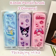 Children's Pencil Case 3D Image 3D Pencil Case Cute Embossed Image waterproof Mica Box
