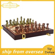 [TopFashion] Folding Metal Chess Chess Box Chess Pieces Metal Chess