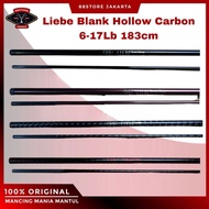 88storejakarta liebe blank hollow carbon 6-17lbs 183cm max drag 11.5kg rod material scorpion/shaula/