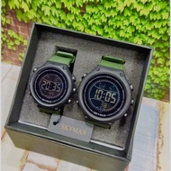 HIJAU Ready setok!! Skymax couple army Green Watch