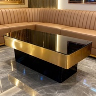 New KTV Tea Table Bar Light Luxury Stainless Steel High end Dedicated Luminous Tea Table