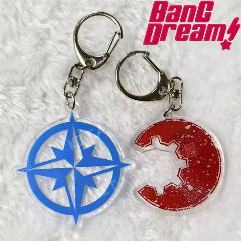Anime BanG Dream!It's MyGO!!!!! Ave Mujica Cosplay Keychain Acrylic Logo Pendant Keyring Key Chain B