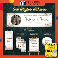 [Customised] PAKEJ KAHWIN Wedding Banner Package Kad Kahwin, Bunting, Banner, Sticker, Penanda Arah,