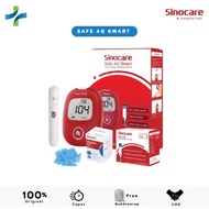 Sinocare Safe AQ Smart Alat Cek Ukur Tes Gula Darah Paket Lengkap