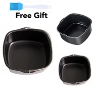 🚚FDA Philips 6“ Non-Stick Square Air Fryer Oven Cake Tins Cake Mould Air Fryer Accessories