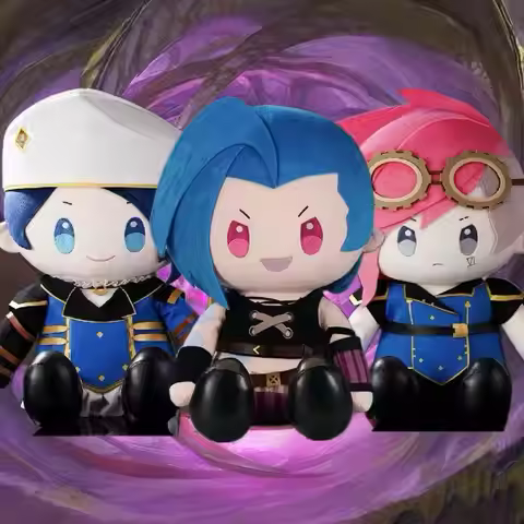 Arcane Jinx Vi Caitlyn XL Plush Genuine Original Packaging Brand New