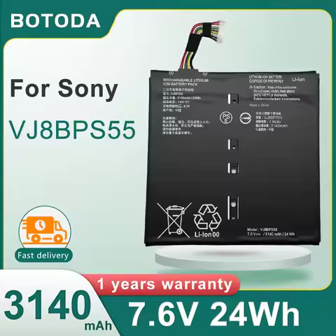 BOTODA 7.6V 24Wh 3140mAh VJ8BPS55 Laptop Battery Rechargeable for Sony VAIO A12 Series 100% Brand Ne
