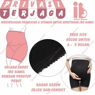 Boxer / SHORT FOR PREGNANT WOMEN HIGH WAIST LACE MODEL, EARTH 4-9 MONTHS