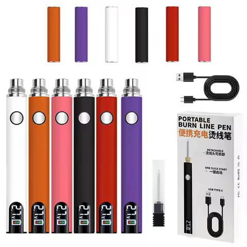 510 Mini Soldering Iron Pen Kit Adjustable Voltage Hot Wire Pen 650mAh Battery Fast Wax Burning and 