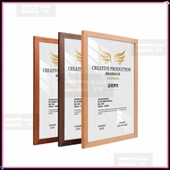 Solid Wood Picture Frame Wall Hanging No Drilling A3 Frame