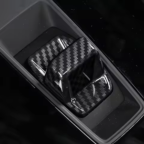 Gears Shift Knob Covers For Audi A3 S3 RS3 8Y GY Sedan ABS Carbon Fiber Style Gear Shift Head Knob C