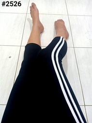 Ts - Legging wanita Legging Import Legging 7per8 List Dua Putih Legging Sport Legging Fashion