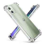 Clear Shockproof Silicone Case for Motorola Moto G64 5G/G54 Power/G04S Back Cover
