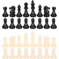 32 Pcs Chess Pieces Only, Chessmen Game Set Chess Pieces Replacement, Standard Tournament Chess Piec