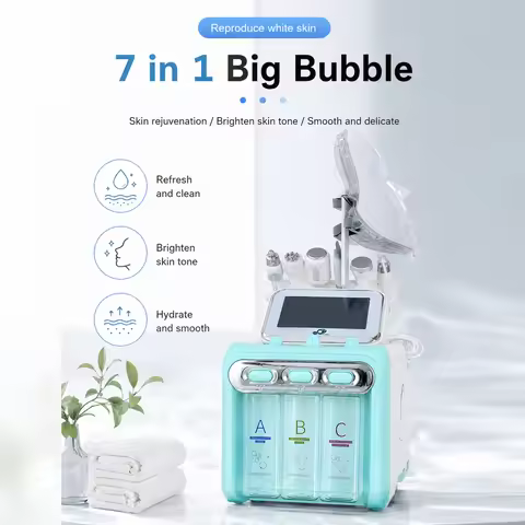 7 In 1 Aqua Peeling Lift Skin Bubble Oxygen Machine Skin Care Cleansing Facial Equipment