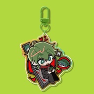 Kimigashine Anime keychain women Hiyori Sou tsukimi makoto acrylic key chain your turn to die green