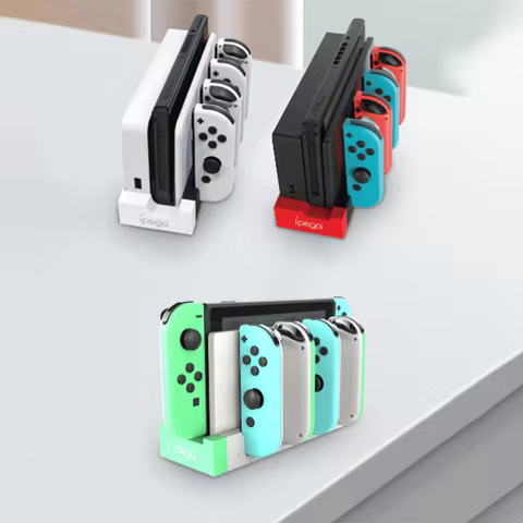 NEW COLOR for Nintendo Switch oled JoyCon 4 in 1 Charger Controller Dock Station Holder for Nintendo
