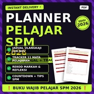 [INSTANT DELIVERY] Planner Ulangkaji SPM 2026 | Jadual Jun-Nov + Tracker + Tips | Pelajar T5