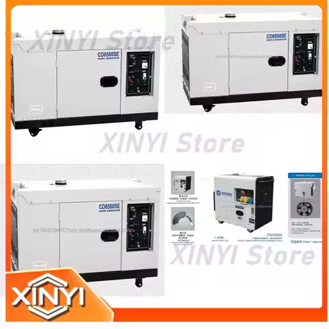 3KW 5KW 6KW 7KW 8KW Diesel Generator for Portable Silent Electric Power Supply for Home Backup Emerg