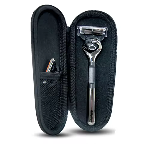 Travel Anti-fall Men's Razor Blades Holder Box Case For Gilette Fushion 5 Small and portable Shaver 