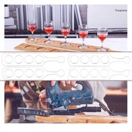 【CH*】 Clear Acrylic Router Template Woodworking Router Template Acrylic Texture for Wine Flight and 