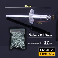Paku Rivet Topi Besar / Paku Keling / Paku Tembak / Large Cap Rivets Nail