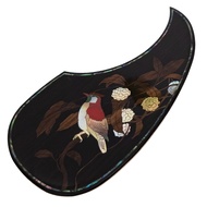 นก Pickguard Gitar Akustik D45มาร์ตินทำจากไม้เนื้อแข็งฝังหอยเป๋าฮื้อ