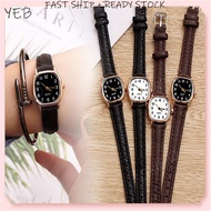 【READY STOCK】New Quartz Watch For Women Korean Style Simple Small Dial Watch Fashion Accessories Jam