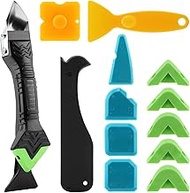 Caulking Tool 5 in 1 Caulk Remover, Silicone Caulking Grout Removal Sealant Finishing Tool with Grou