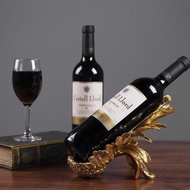 pothailanshop DT06-2 แท่นปีกนกสีทองวางขวดไวน์.