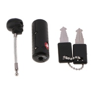FoMing TSA Approved Luggage Locks With Key For Travel -Lock W/ Keys 2 Pack Black