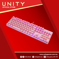 Redragon K208 Mechanical Keyboard With Rainbow Backlight (PINK)
