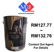 5 Liter  FEDERAL PAINT Wall Emulsion Paint / Wall Ceiling Paint  Pure Sheen / Acrylshield / Fedelux 
