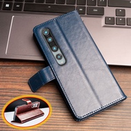 For Xiaomi Mi 10 5G Mi 10 Pro 5G 4G M2001J2G M2001J2I M2001J1G Vintage Classic Leather Wallet Case F