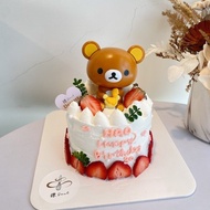 拉拉熊公仔蛋糕 蛋糕 客製化蛋糕 鑠甜點 紀念日 草莓蛋糕
