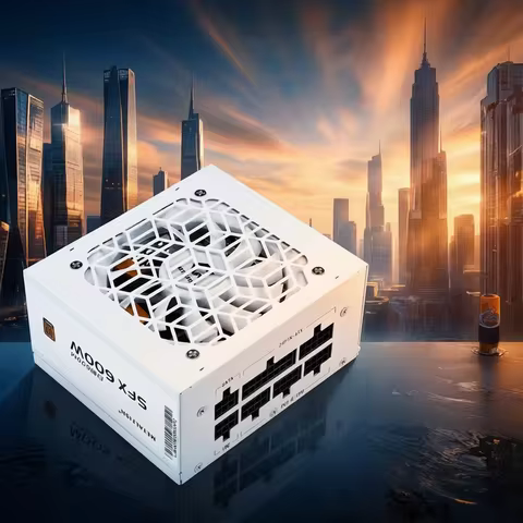 METALFISH Full-Modular SFX-500W 600W PSU 80Plus Bronze White Power Supply For Mini ITX Chassis Small