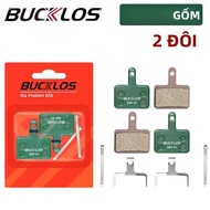 BUCKLOS Má Phanh Gốm Cho SHIMANO MT200 B01S B05S MTB Xe Đạp Phanh Đĩa Thủy Lực Miếng Lót Núi Xe Đạp