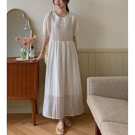 [8712] Cream Long Dress
