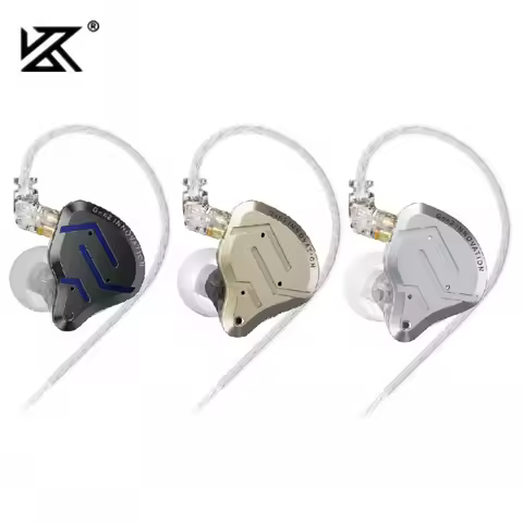 KZ ZSN PRO 2 Wired Earphones 1BA+1DD HiFi Stereo Bass Music Metal Headphones Stage Live Monitor Spor