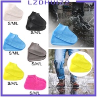 [Lzdhuiz2] Waterproof Silicone Shoes Cover, Rubber Rain Shoe Cover, Reusable Overshoes Galoshes Non Slip Soft Shoe Protectors for Women Men Kids