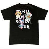 ผ้าฝ้ายแท้เสื้อยืดแขนสั้น Anti Social Social Club ดัฟฟี่S-4XL