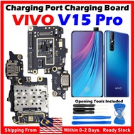 ORI Fast Charge NGS Brand Charging Port Flex Cable with Sim Card Reader Compatible For Vivo V15 Pro 