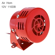 12V Red Motorcycle Horns Air Raid Siren Horn