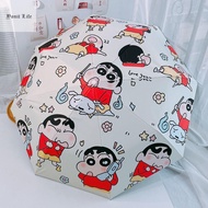 YONIT 8-ribs ร่มเครยอนชินจัง การ์ตูนอะนิเมะ ตัวอักษรสำหรับเด็ก ร่มกันแดดแบบพับได้ Crayon Shin Chan แ